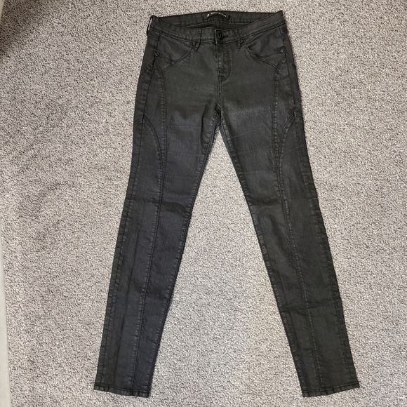 BUFFALO LOW RISE CARGO STYLE STRAIGHT LEG JEANS WOMENS BLACK SIZE 28 - Picture 3 of 8